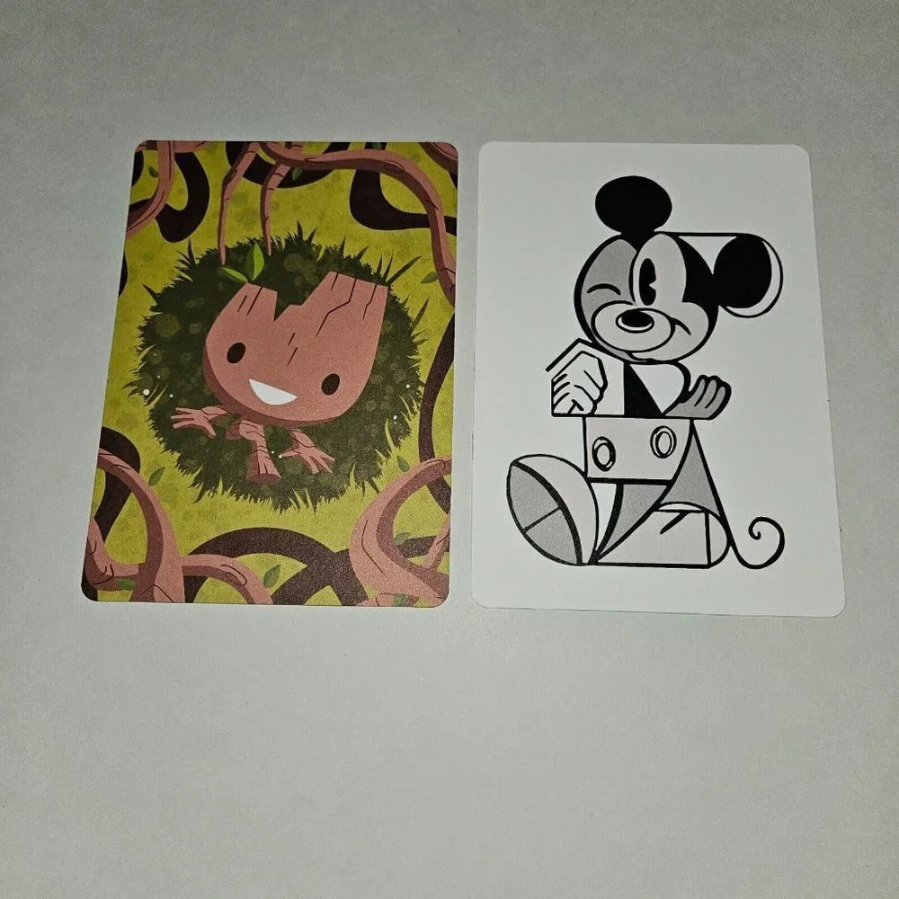 4 Disney Rewards Postcards Special Edition Artwork Marvel Star Wars Mickey Mouse